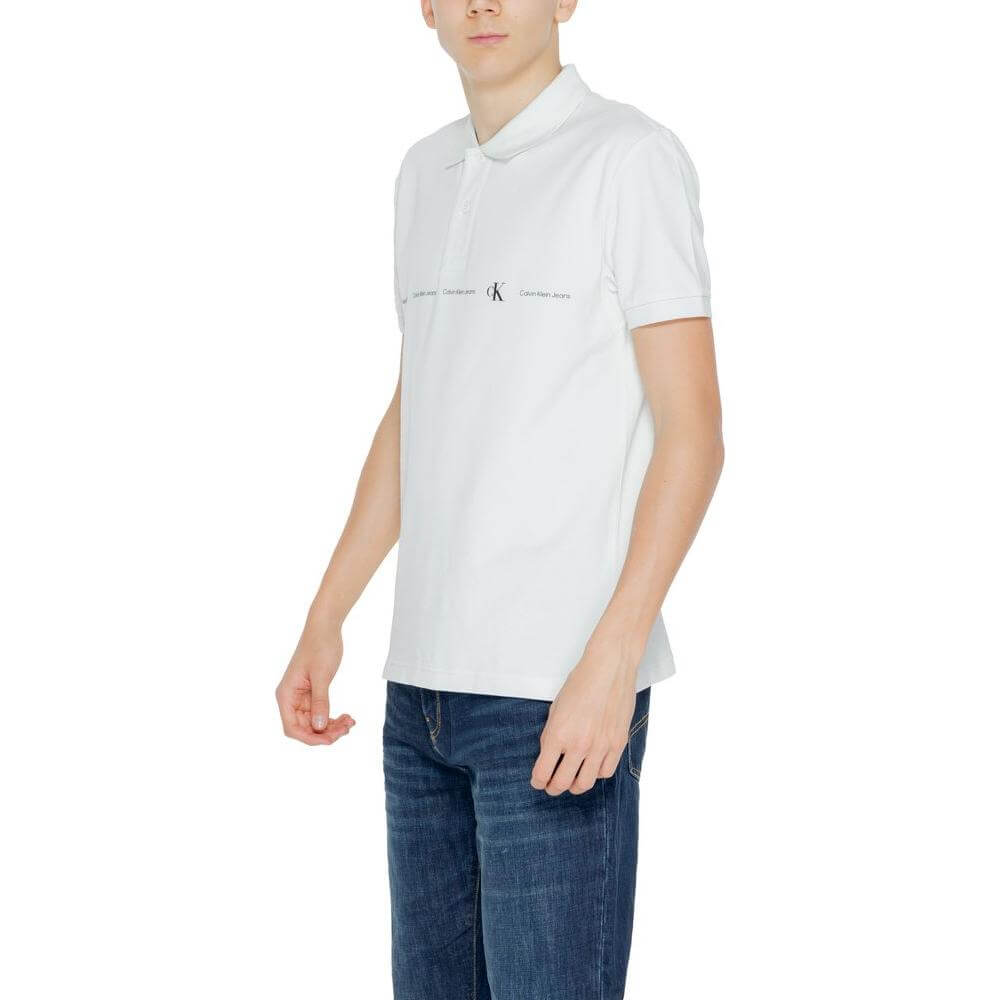 Calvin Klein Jeans Green Cotton Polo Shirt