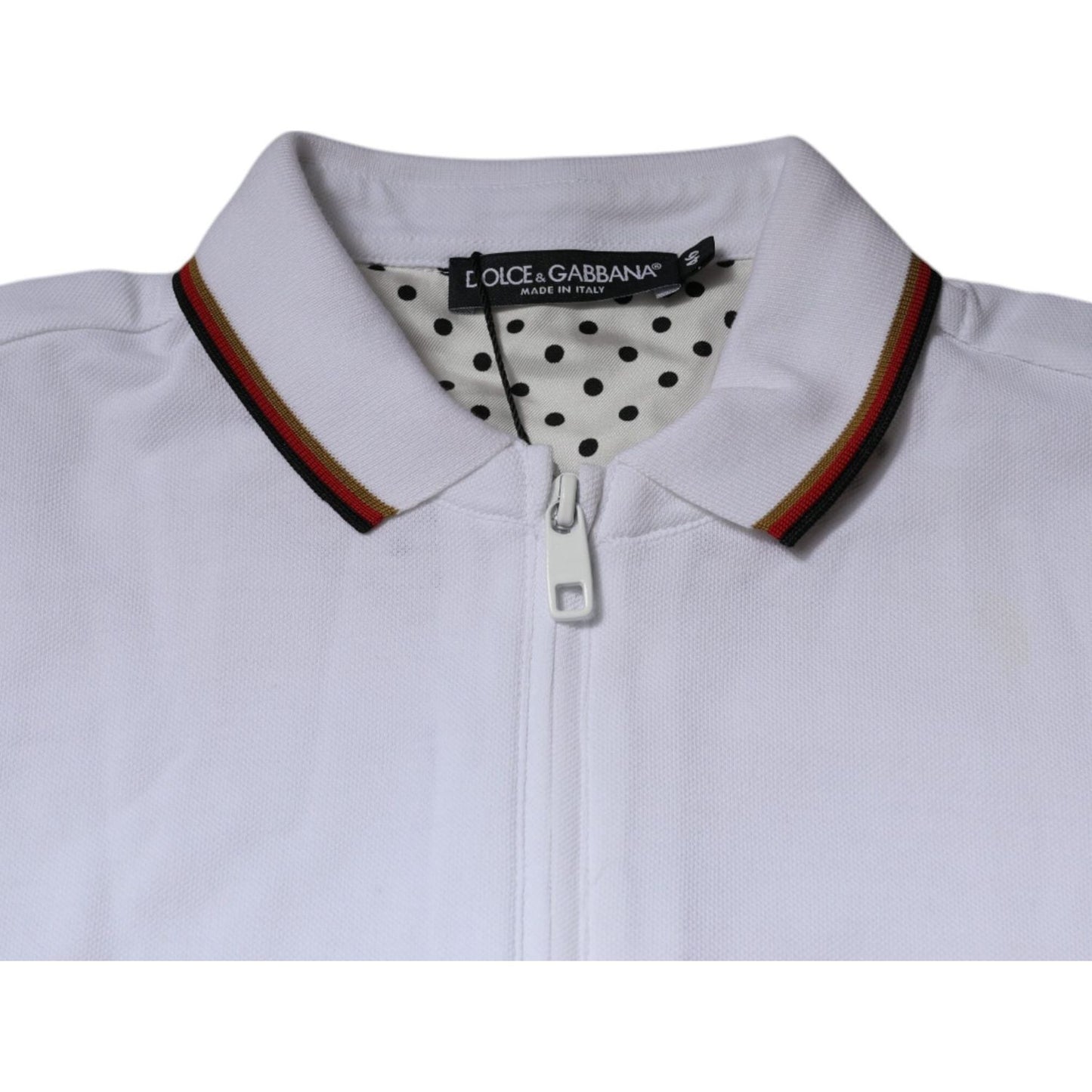 Dolce & Gabbana White Crown Men Full Zip Sweatshirt Sweater TSH87417-44