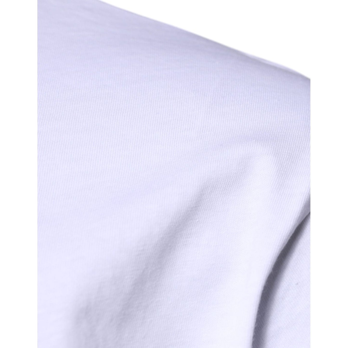 Dolce & Gabbana White DG Logo Cotton Crew Neck T-shirt TSH87411-46