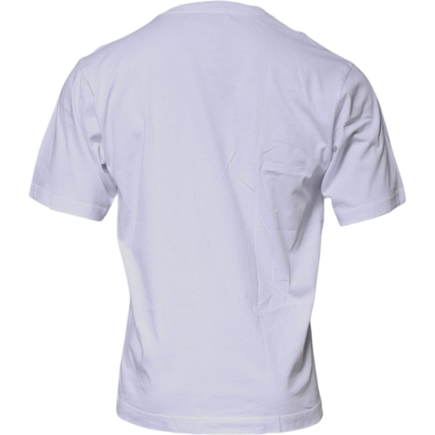 Dolce & Gabbana White DG Logo Cotton Crew Neck T-shirt TSH87411-46