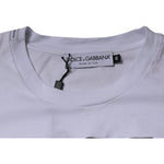 Dolce & Gabbana White DG Logo Cotton Crew Neck T-shirt TSH87411-46