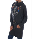 Dolce & Gabbana Fairy Tale Crystal Gray Cashmere Sweater TSH1902-1