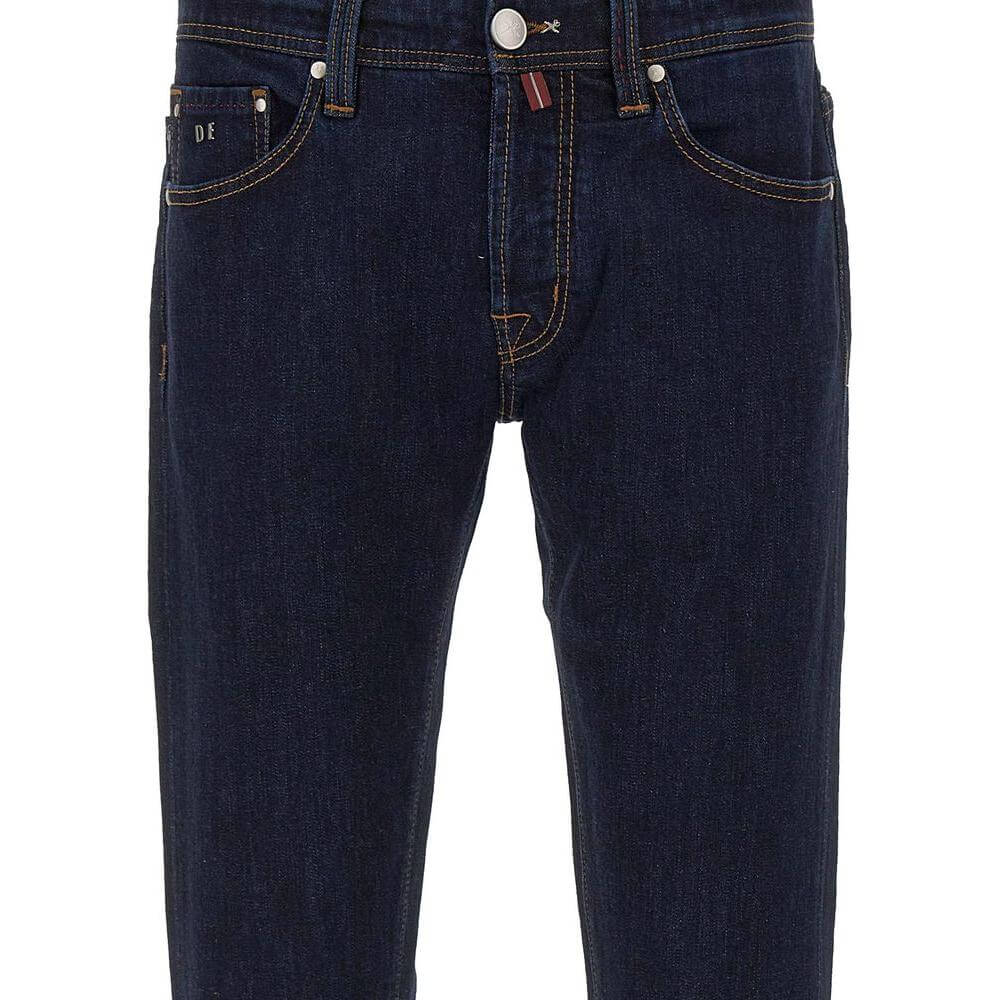 Tramarossa Blue Cotton Jeans & Pant