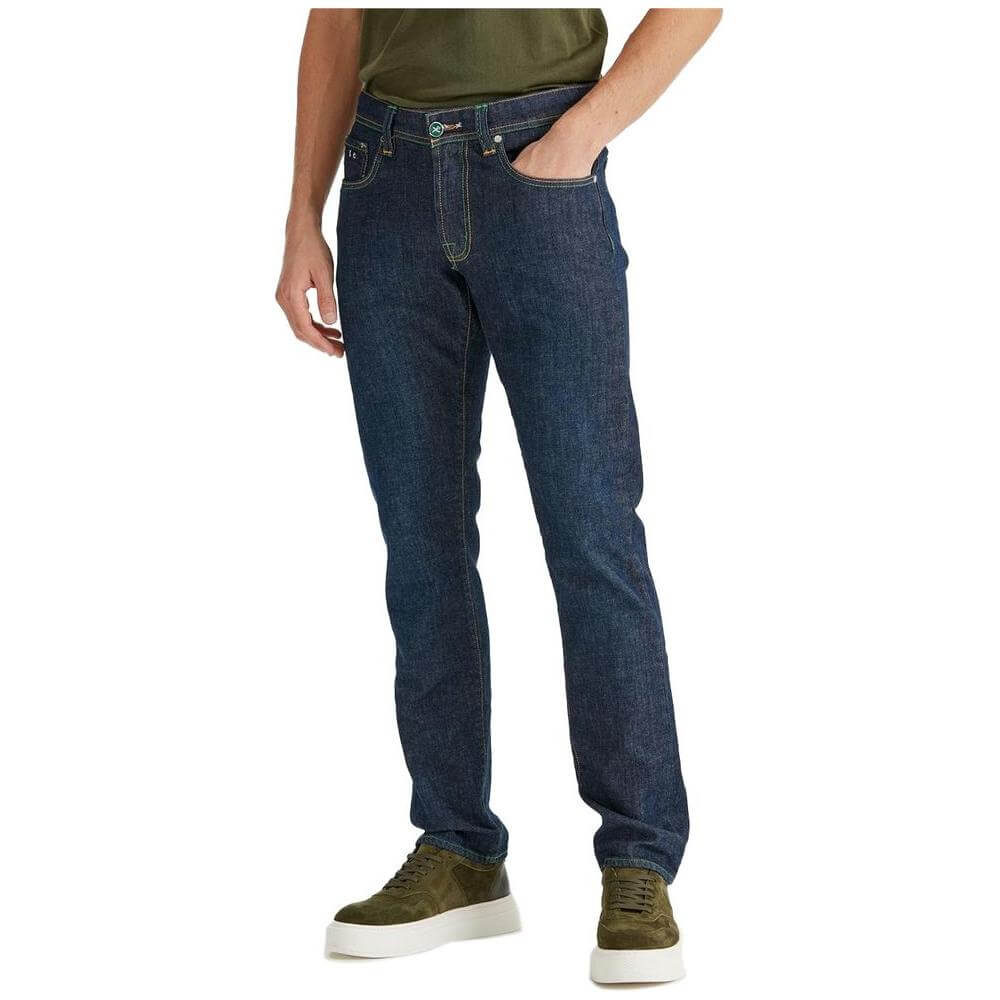 Tramarossa Blue Cotton Jeans & Pant