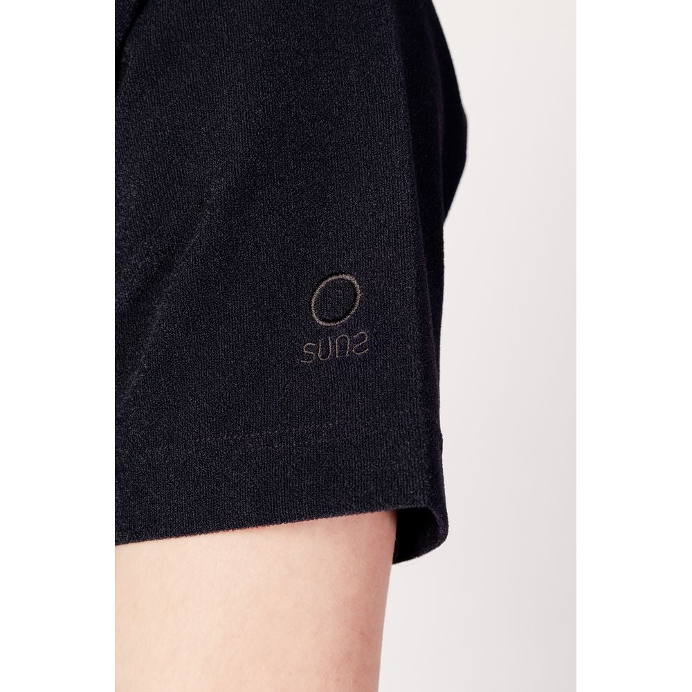 Suns Black Polyester T-Shirt Suns Antique White