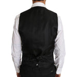 Dolce & Gabbana Purple Pattern Wool Silk Waistcoat Vest TSH2651-48
