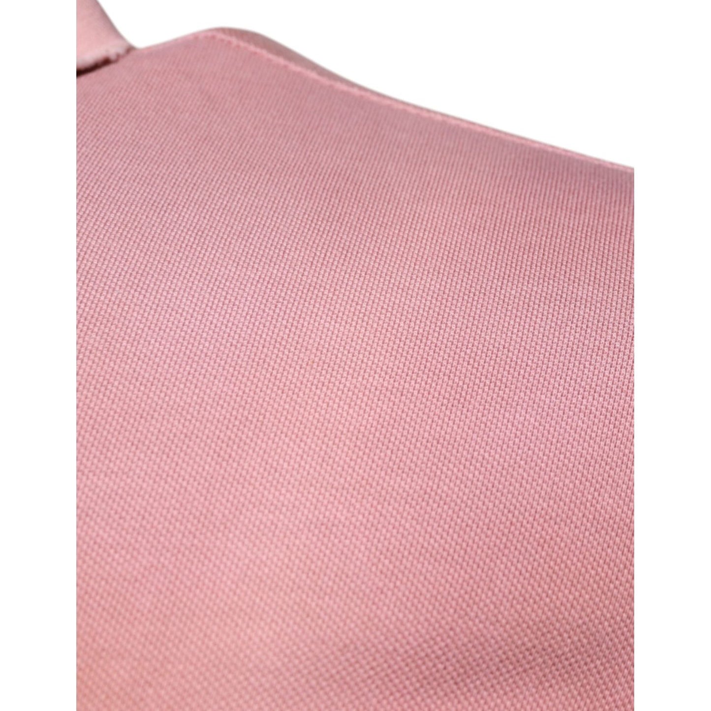 Dolce & Gabbana Pink Crown Collared Short Sleeve Polo T-shirt TSH87700-46