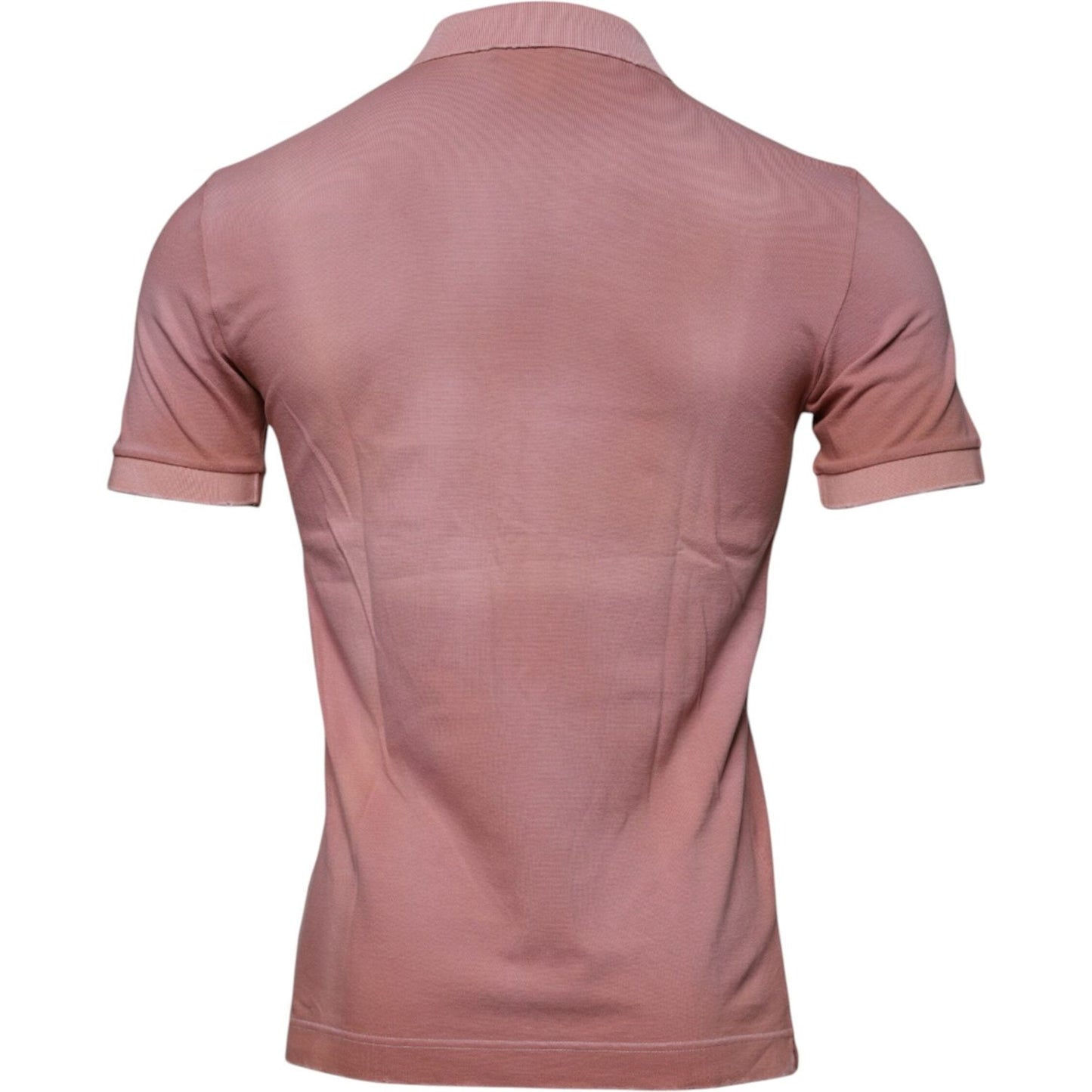Dolce & Gabbana Pink Crown Collared Short Sleeve Polo T-shirt TSH87700-46