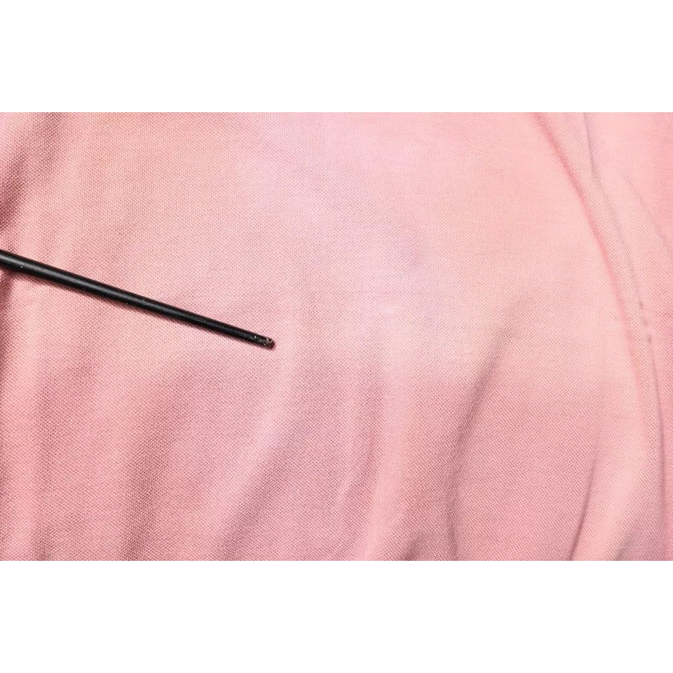 Dolce & Gabbana Pink Crown Collared Short Sleeve Polo T-shirt TSH87700-46