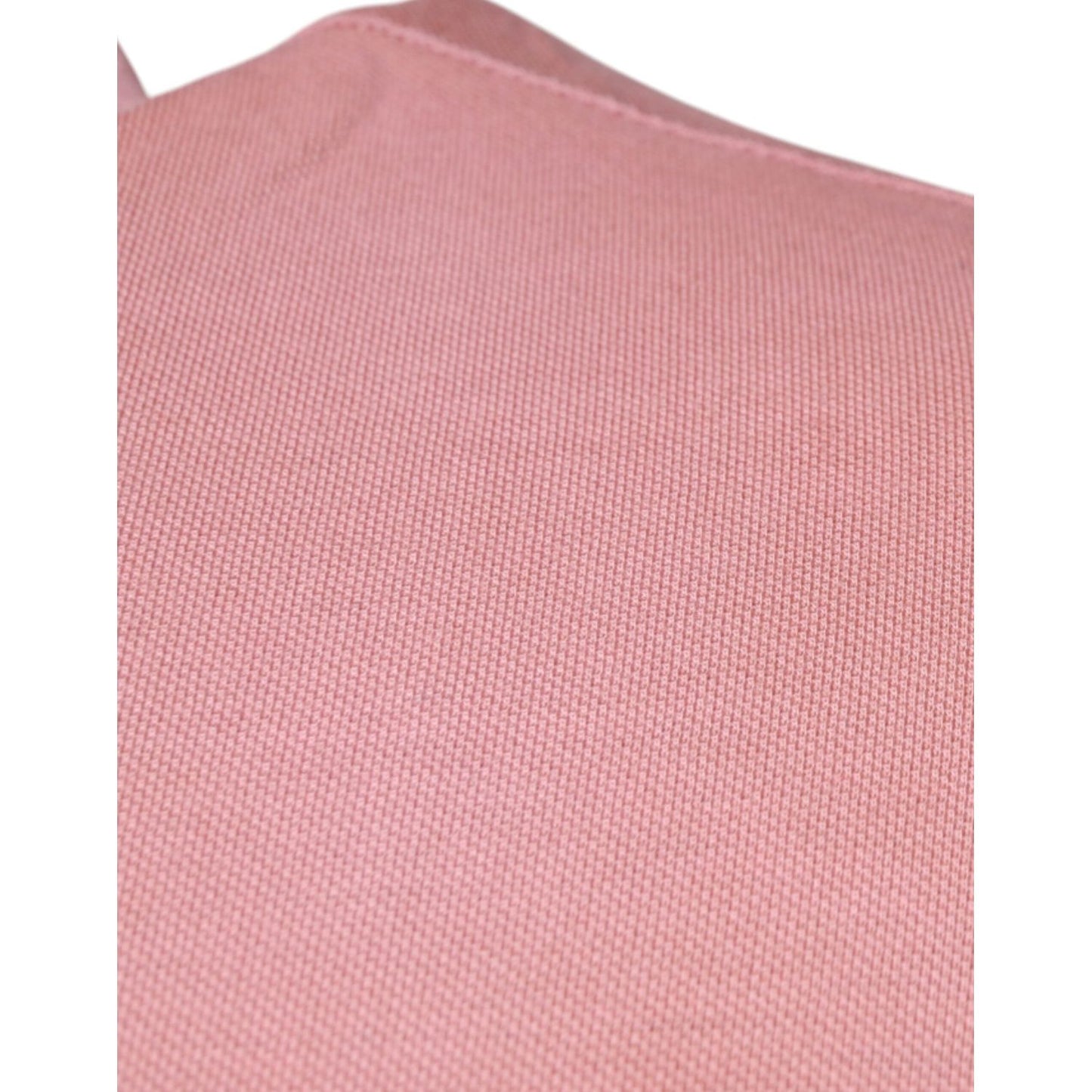 Dolce & Gabbana Pink Crown Collared Short Sleeve Polo T-shirt TSH87703-50