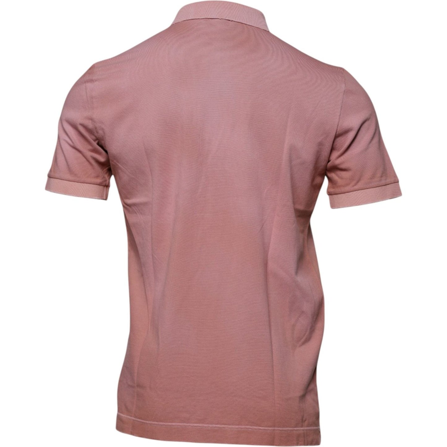Dolce & Gabbana Pink Crown Collared Short Sleeve Polo T-shirt TSH87703-50