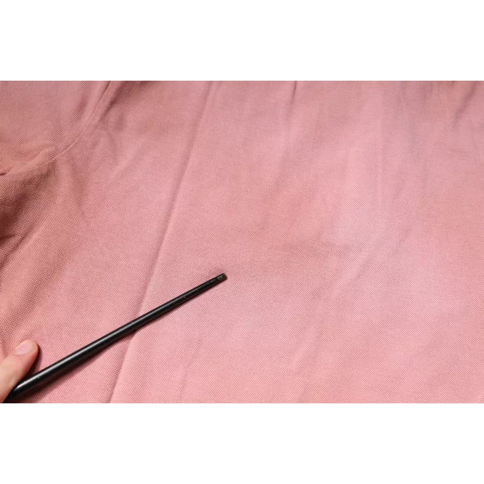 Dolce & Gabbana Pink Crown Collared Short Sleeve Polo T-shirt TSH87703-50