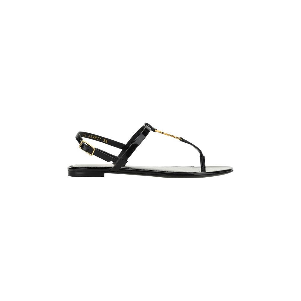 Saint Laurent Cassandra Sandals Saint Laurent Light Gray