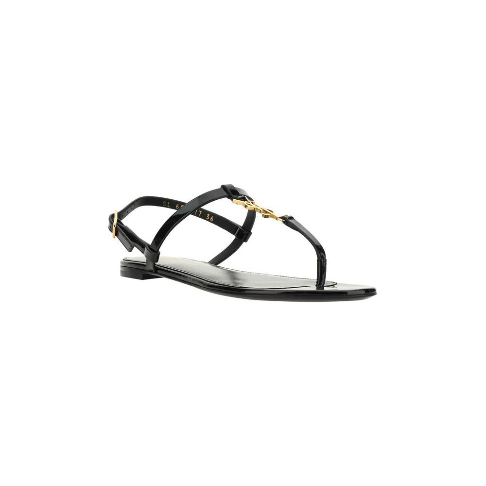 Saint Laurent Cassandra Sandals Saint Laurent Light Gray