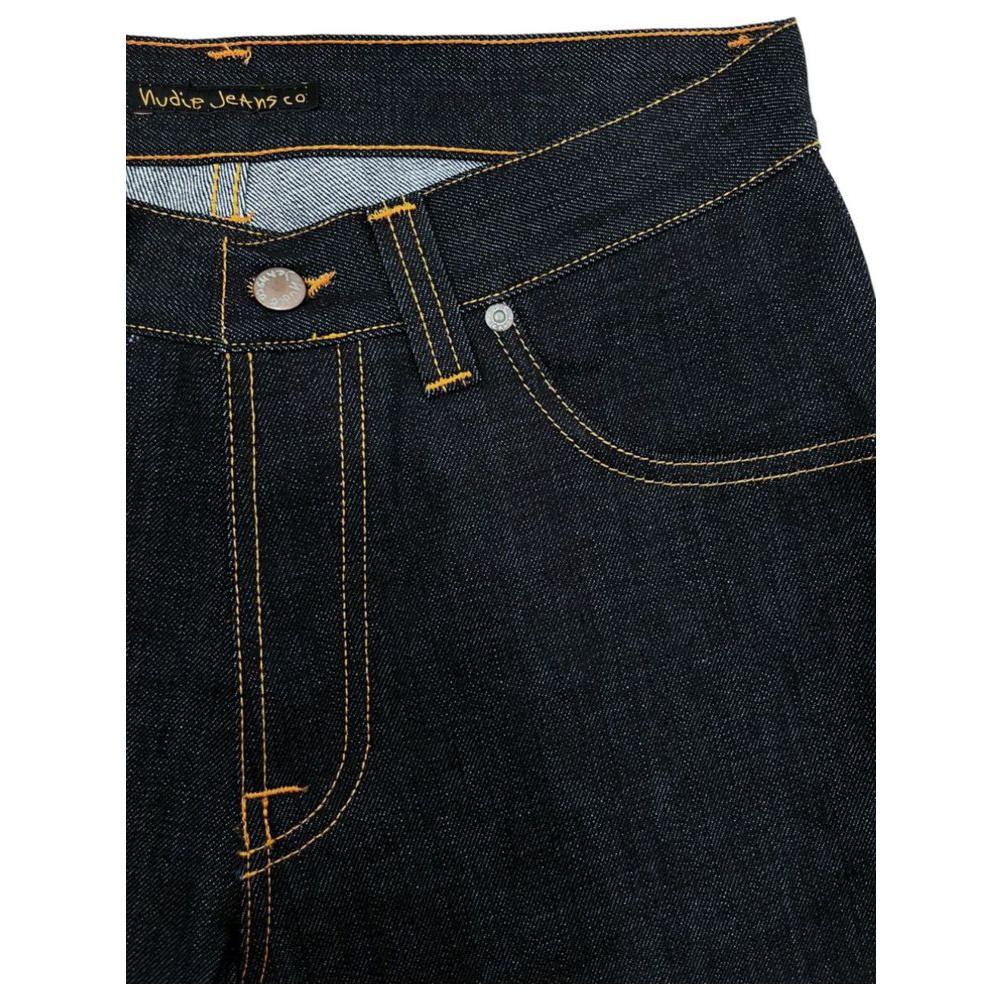 Nudie Jeans Blue Cotton Men Jeans Nudie Jeans Black