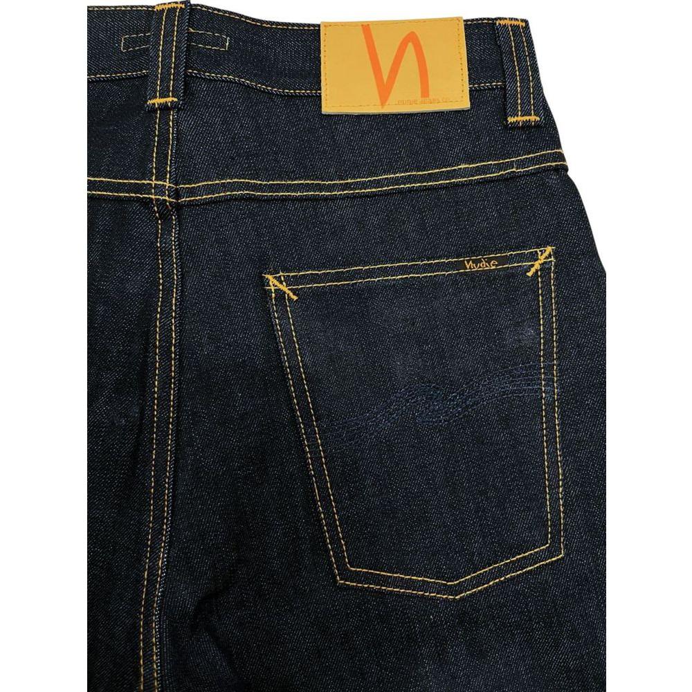 Nudie Jeans Blue Cotton Men Jeans Nudie Jeans Black