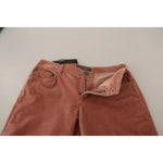 Dolce & Gabbana Pink Cotton Corduroy Skinny Jeans PAN72291-38