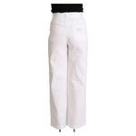 Dolce & Gabbana White MONICA Boot Cut Cotton Denim Jeans PAN73041-42