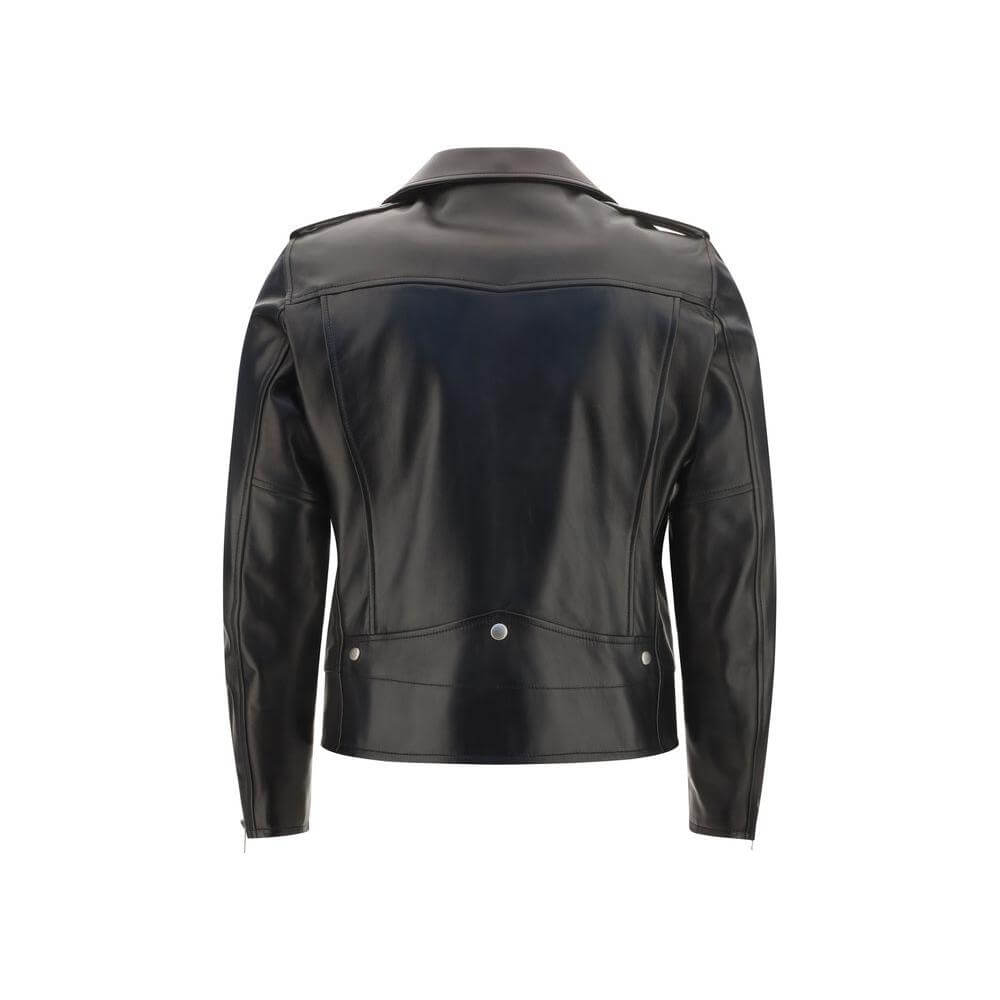 Saint Laurent Leather Jacket Saint Laurent Dark Slate Gray