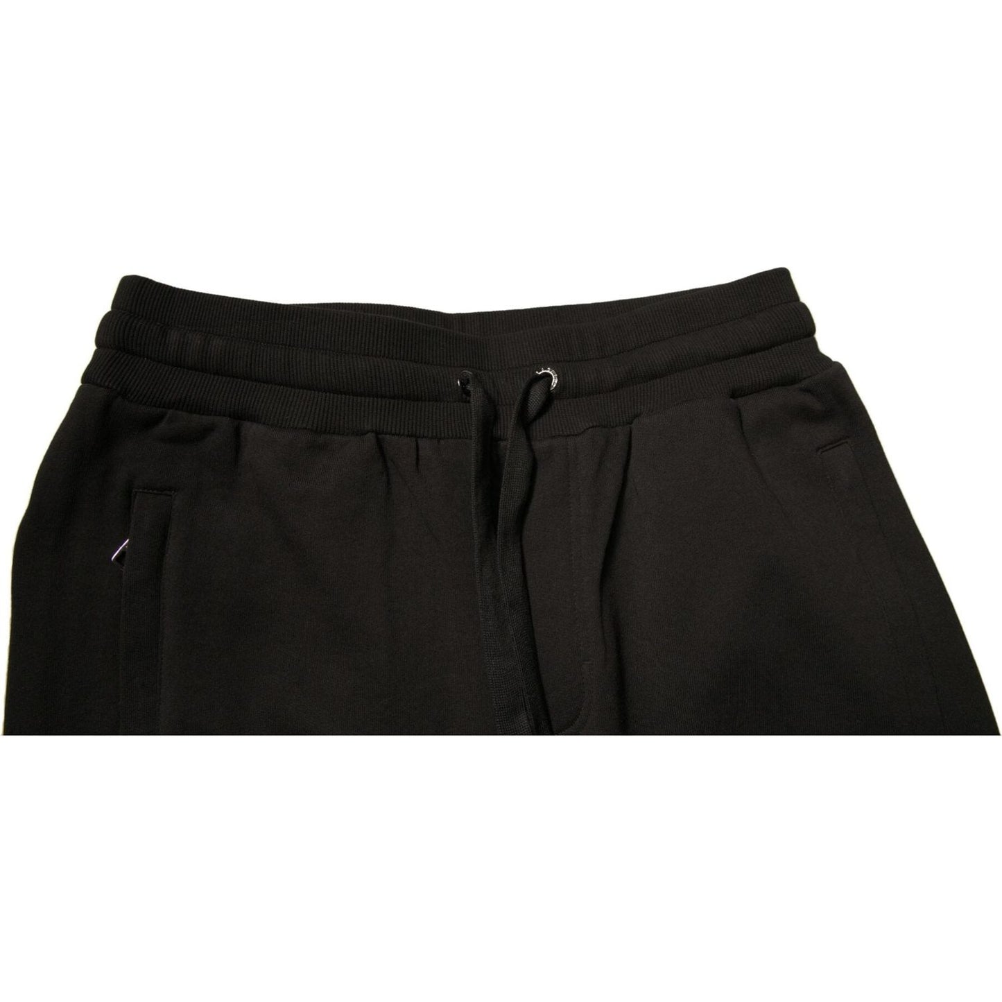 Dolce & Gabbana Black Cotton Jogger Men Sweatpants Pants Dolce & Gabbana Black