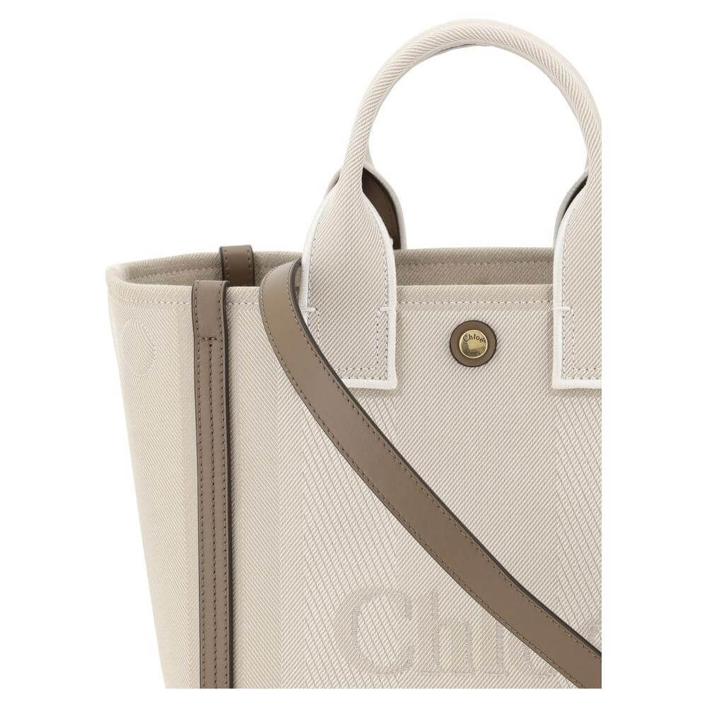 Chloé Carry Tote Bag Chloé Light Gray