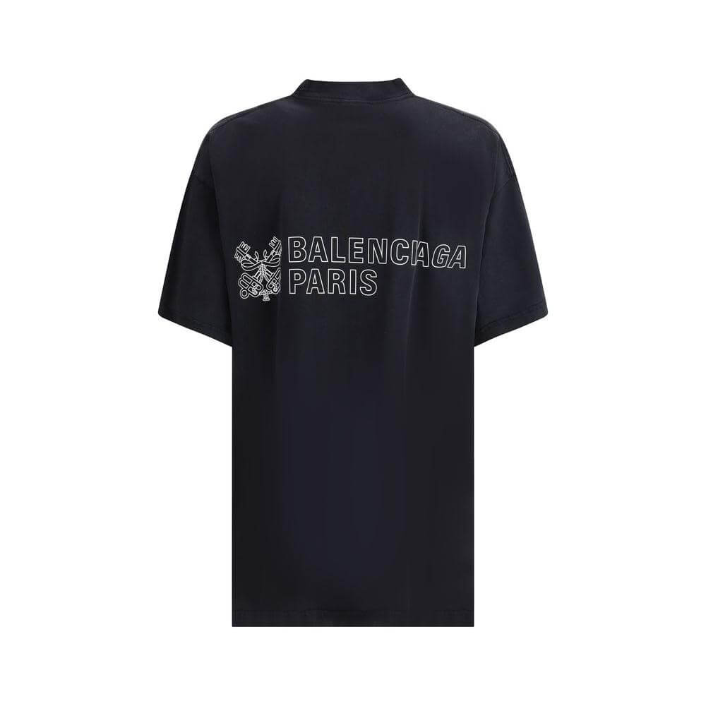 Balenciaga Oversize T-shirt Balenciaga Black