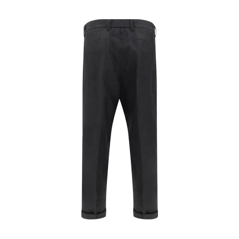 Dolce & Gabbana Linen Pants Dolce & Gabbana Dark Slate Gray