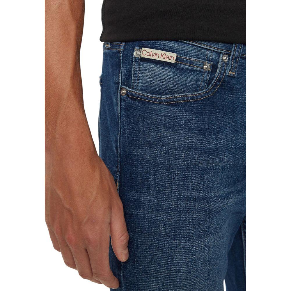 Calvin Klein Jeans Blue Cotton Jeans & Pant Calvin Klein Jeans Dark Slate Gray