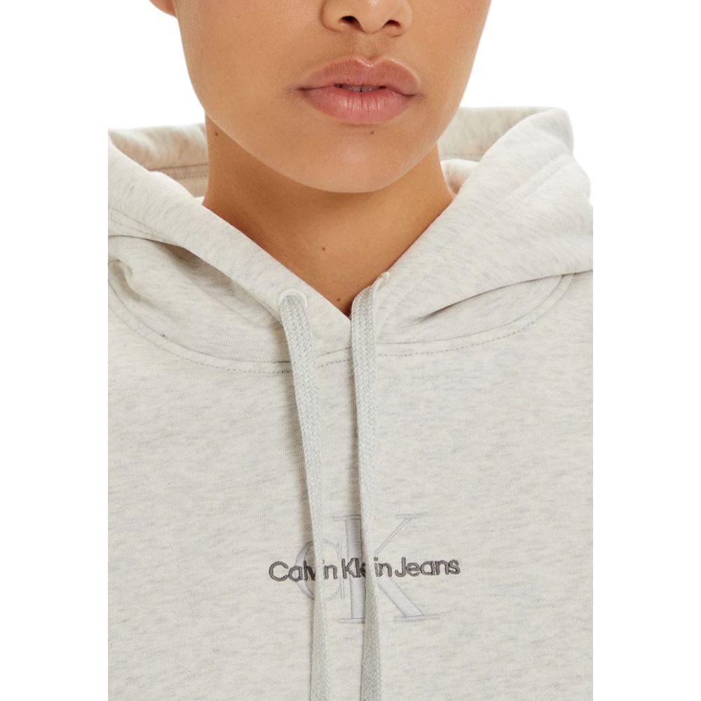 Calvin Klein Jeans Gray Cotton Sweater Calvin Klein Jeans Light Gray