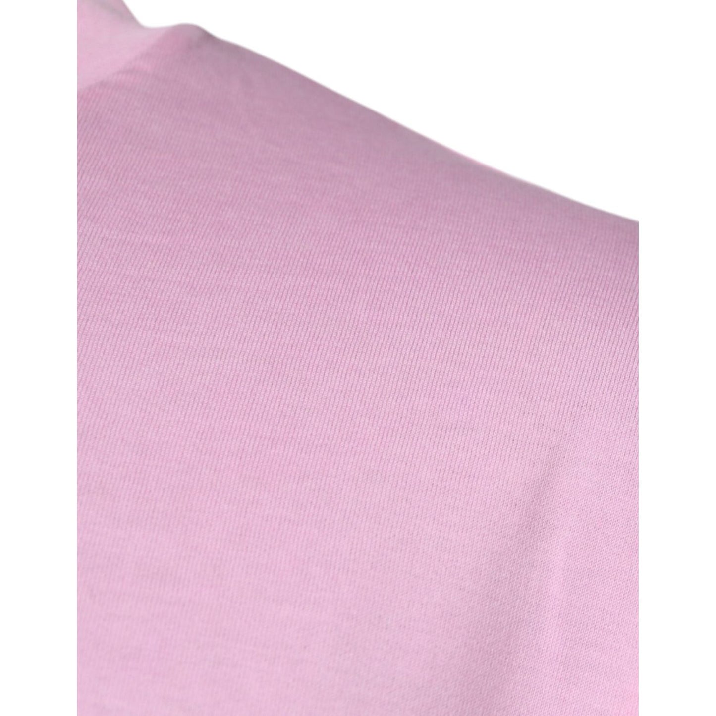 Dolce & Gabbana Pink Logo Print Cotton Crew Neck T-shirt TSH878589-46