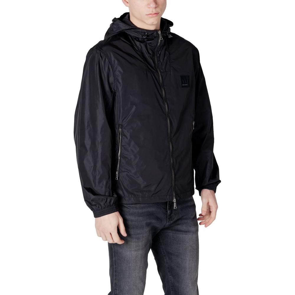 Armani Exchange Black Polyamide Jacket Armani Exchange Dark Slate Gray
