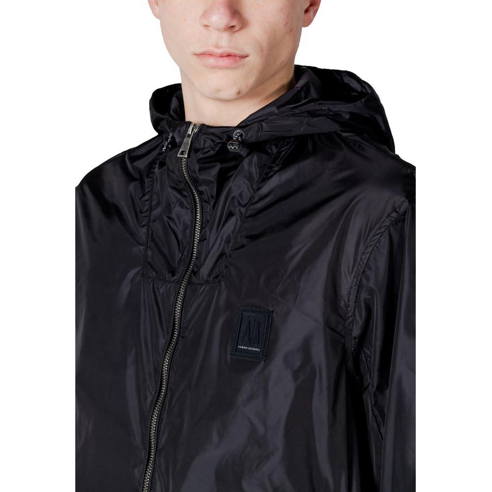 Armani Exchange Black Polyamide Jacket Armani Exchange Black
