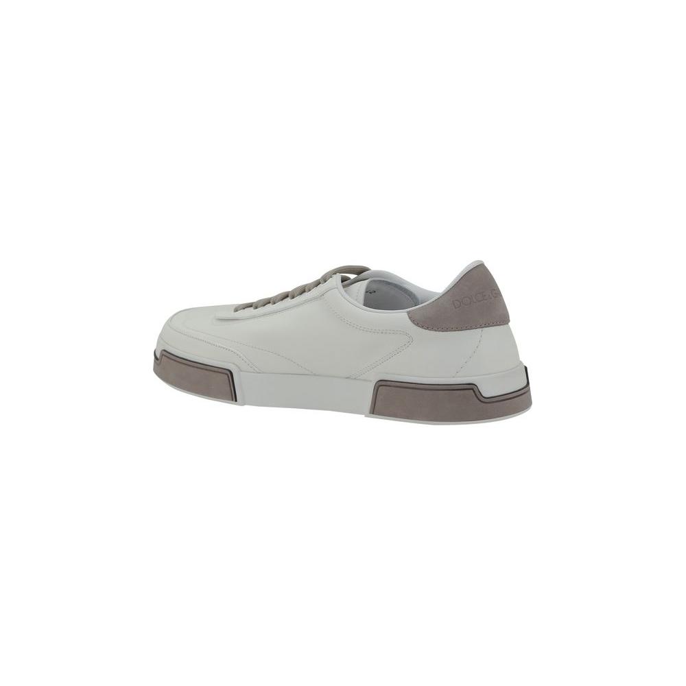 Dolce & Gabbana Leather Sneakers Dolce & Gabbana Gray