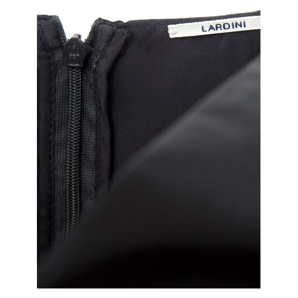 Lardini Elegant Black Polyester Dress Lardini Black