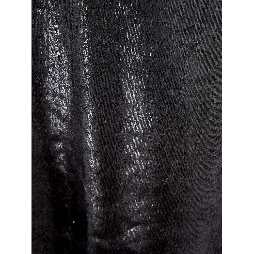 Lardini Elegant Polyester Black Dress Lardini Dark Slate Gray
