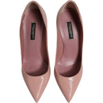 Dolce & Gabbana Pink Patent Leather Stiletto Heel Pumps Shoes LA12443-36