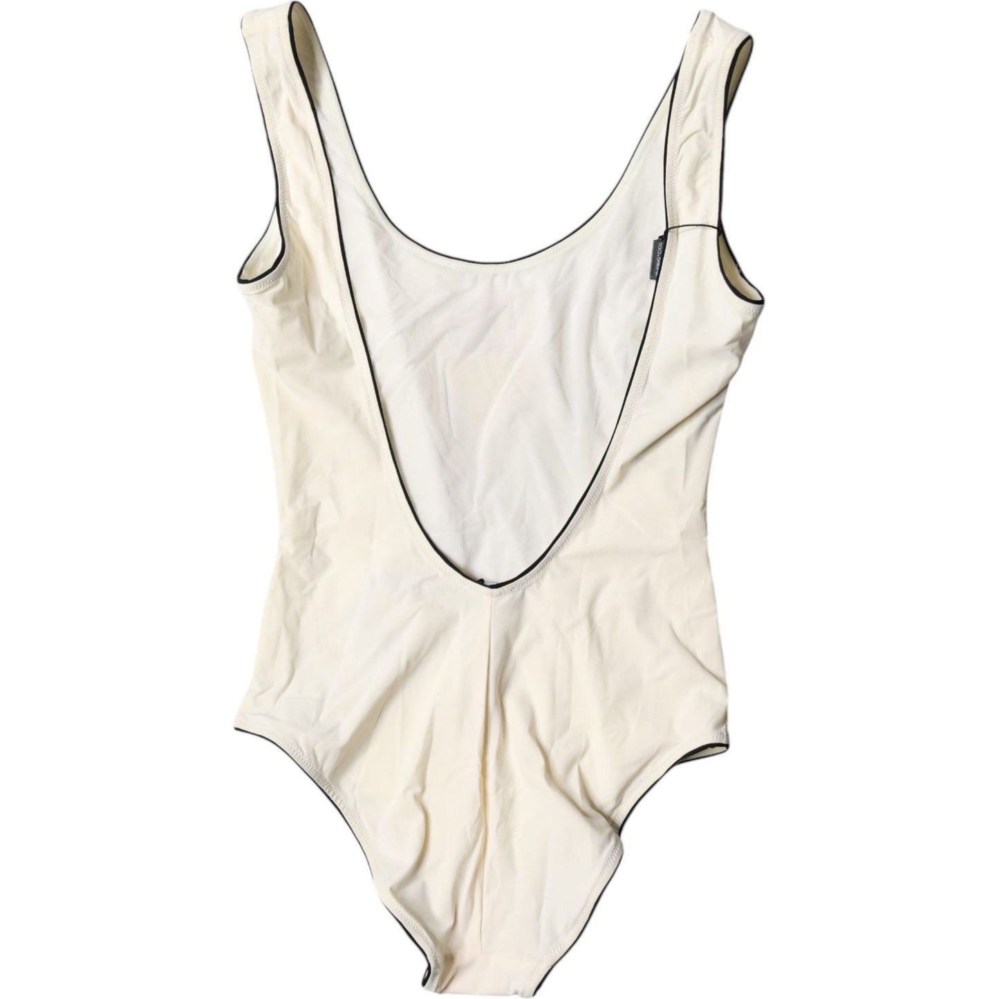 Dolce & Gabbana White Black Logo One Piece Beachwear Swimwear BIK1998-2