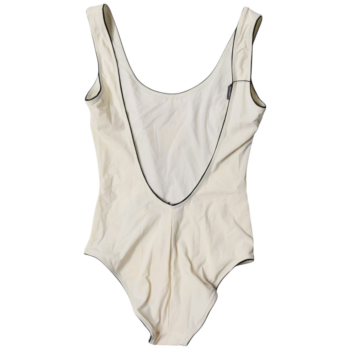 Dolce & Gabbana White Black Logo One Piece Beachwear Swimwear BIK1998-2