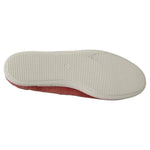 Pantofola D'Oro Scarlet Red Blue Stripe Flat Slip-On Shoes LA8322-39