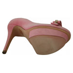 Elisabetta Franchi Pink Bow Stiletto Heel Pumps Shoes LA8365-36