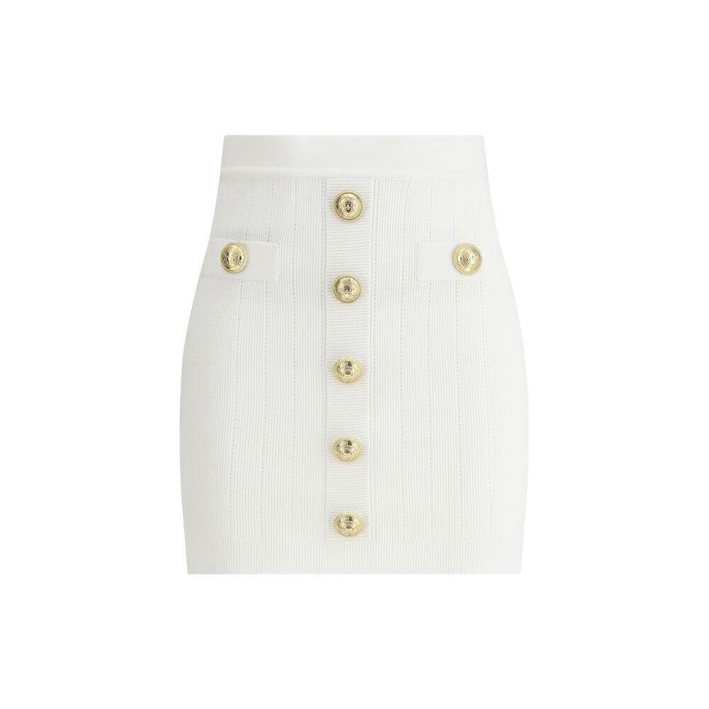 Balmain Mini Skirt Balmain Beige