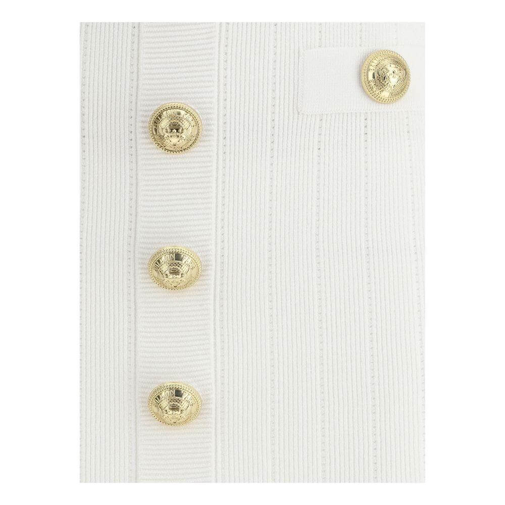 Balmain Mini Skirt Balmain Beige
