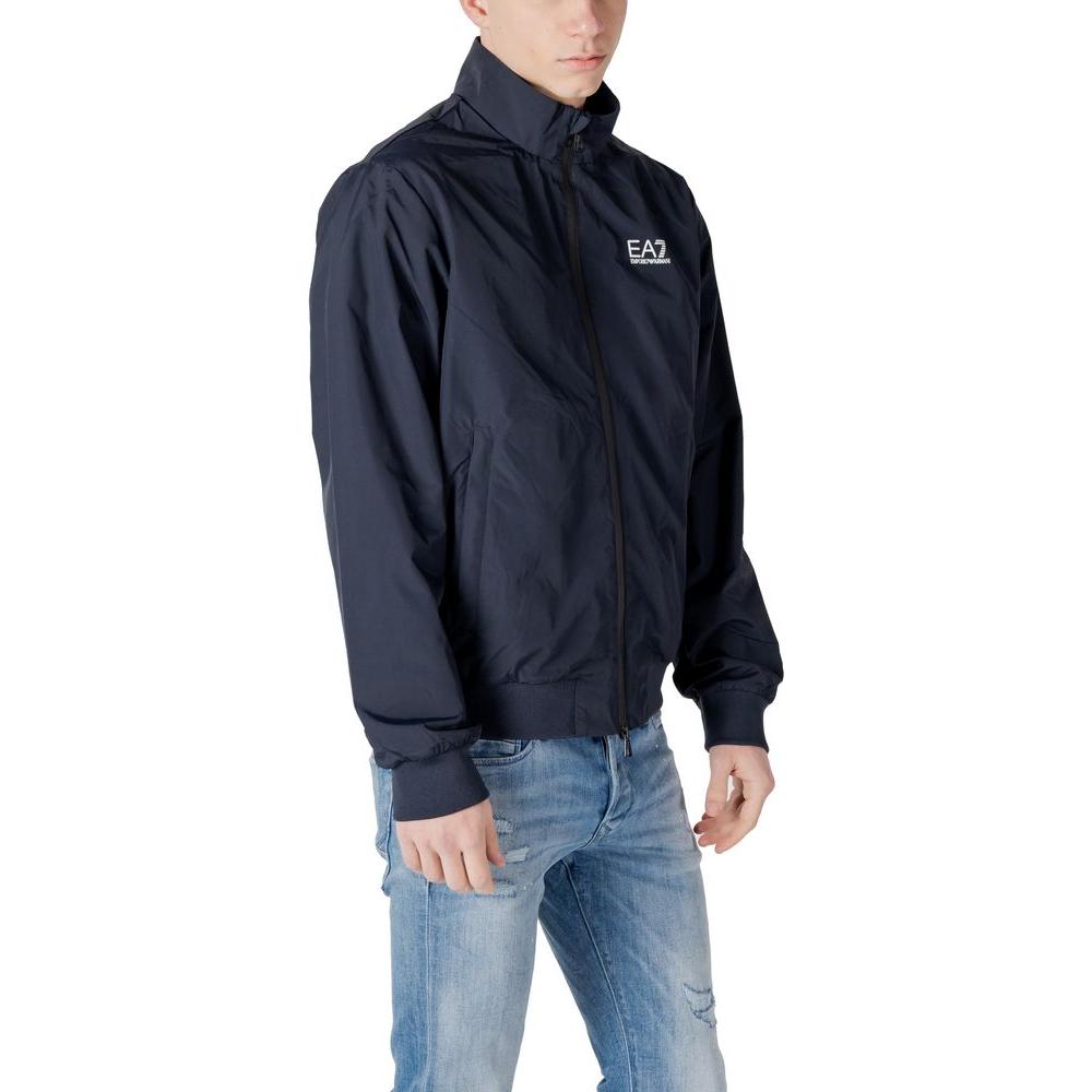 EA7 Emporio Armani Blue Polyamide Jacket EA7 Emporio Armani Dark Slate Gray