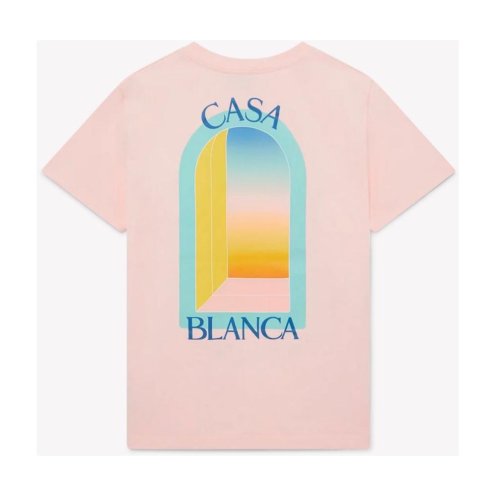 Casablanca Pink Cotton Men T-Shirt
