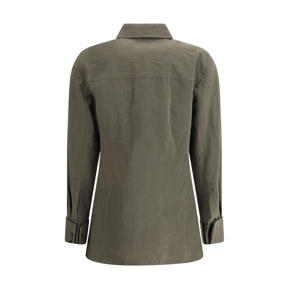 Saint Laurent Cotton and linen Shirt Saint Laurent Dim Gray
