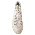 MM6 Maison Margiela White Leather Lace Up Sneakers Shoes LA9404-40