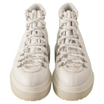 MM6 Maison Margiela White Leather Lace Up Sneakers Shoes LA9404-40
