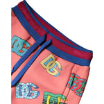 Dolce & Gabbana Pink Logo Monogram Jogger Sweatpants Pants PAN74937-36