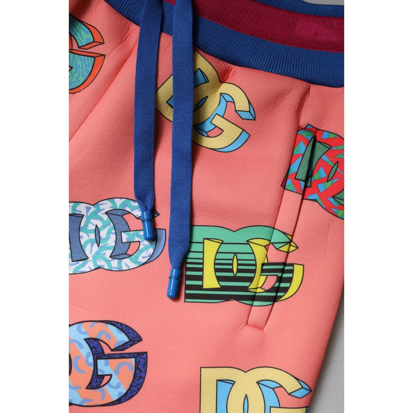 Dolce & Gabbana Pink Logo Monogram Jogger Sweatpants Pants PAN74937-36