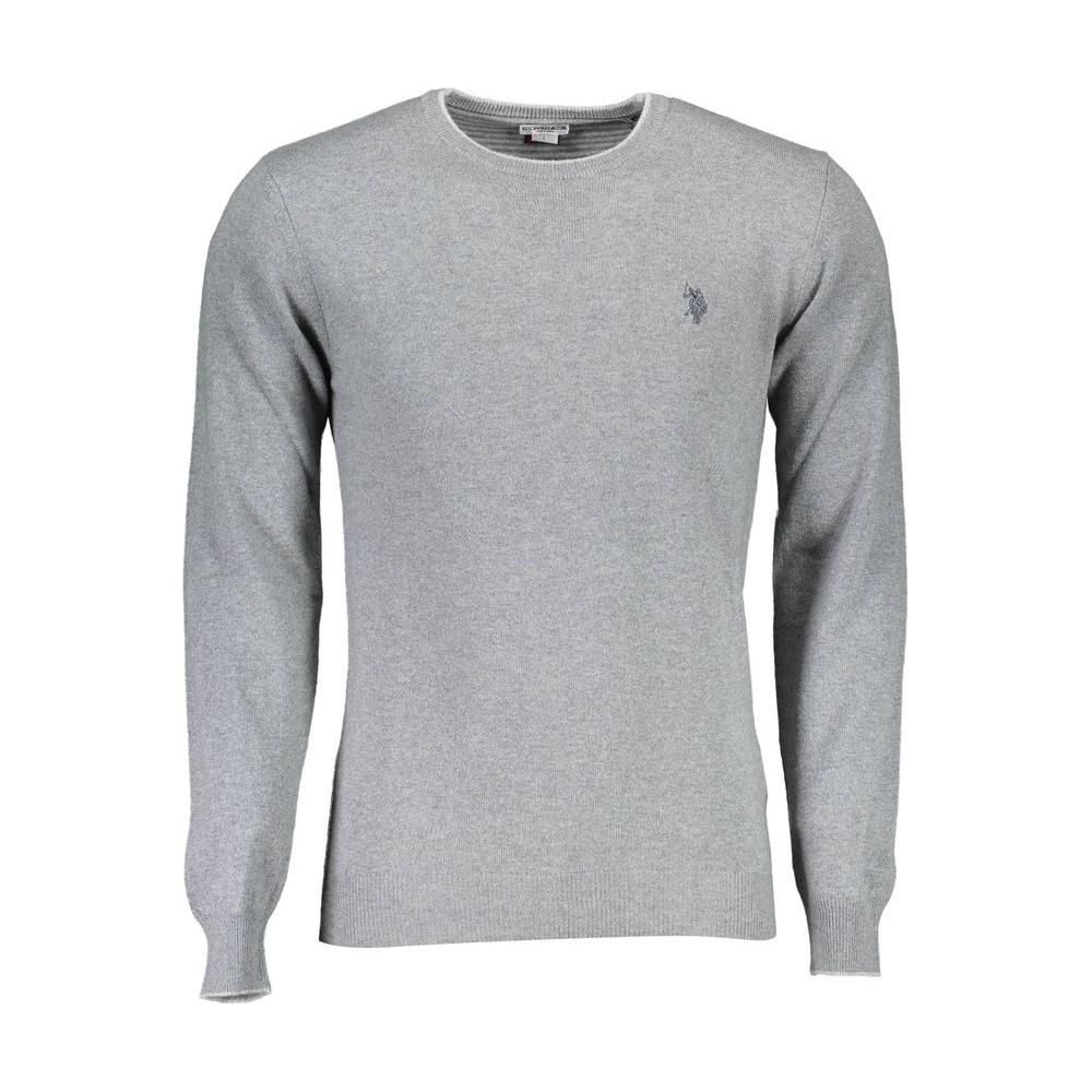 U.S. POLO ASSN. Gray Wool Men Sweater U.S. POLO ASSN. Dark Gray